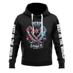 CM Punk lighting Fist Black Kangaroo Hoodie