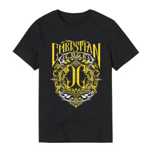 AEW Christian Cage Virtue Gold Digital Print T Shirt