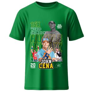 John Cena 16X World Champion Memorable 2025 Green T Shirt 