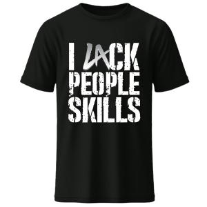 Men's Black LA Knight I Lack People Skills T-Shirt