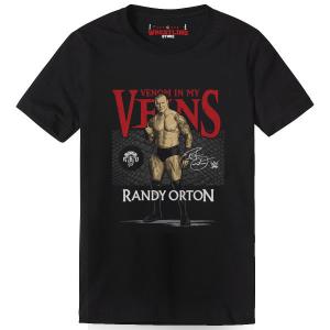 Randy Orton Venom In My Veins Digital Print Black T Shirt