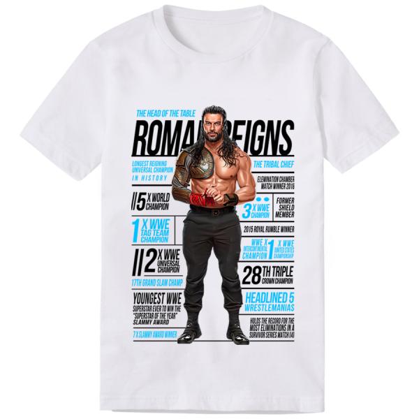 WWE Faces John Cena Bray Wyatt Roman Reigns Sheamus T-shirt L