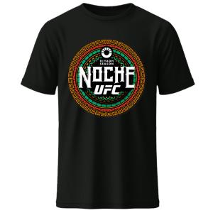 Mens Black UFC Noche Riyadh Season Digital Print T Shirt