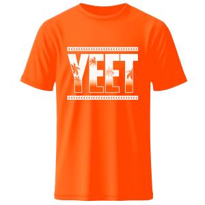 Men's Orange Jey Uso Yeet Digital Print T-Shirt