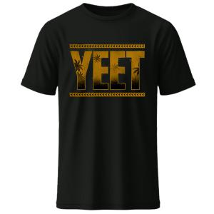 Jey Uso Champion Edition Golden Yeet Digital Print Black T Shirt