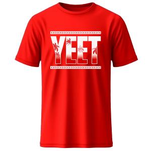 Men's WWE Authentic Red/White Jey Uso Yeet T-Shirt