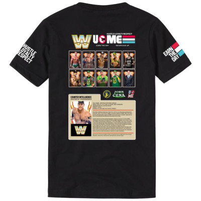 Buy Men's Black John Cena Red, White & Blue Digital T-Shirt Online in ...