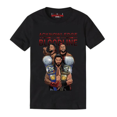 Buy Roman Reigns Acknowledge The Bloodline Digital Printed T Shirt ...